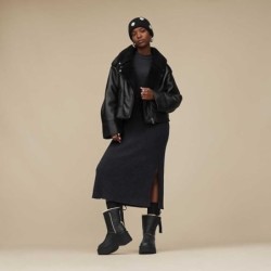 UGG Esmee Leather Boot Laine Mérinos Naturelle Qualité